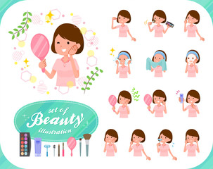 flat type patient young women_beauty