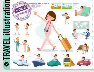 flat type patient young women_travel