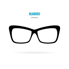 Eye glasses icon isolated on white background