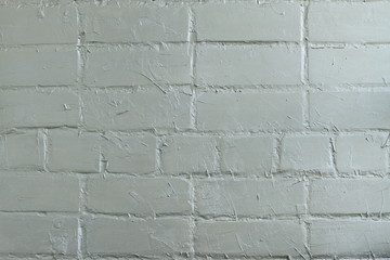 realistic brick wall, painted and plastered