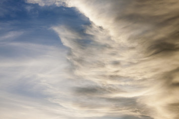 Obraz premium Big rainstorm is moving to the sky.
