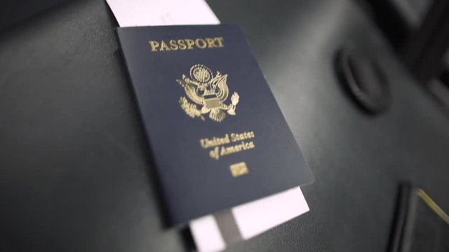 Quick B-roll shot of US Passport