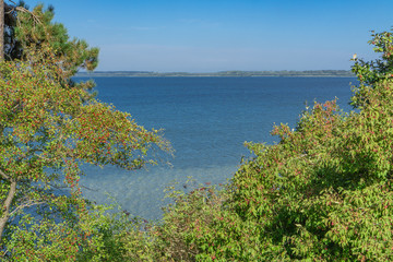 Fototapeta na wymiar View on a lake in Germany named Selenter lake