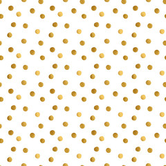 golden dots on a white background. seamless pattern
