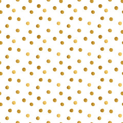 golden dots on a white background. seamless pattern