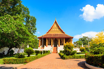 Buddhist temple of Ho Phra Keo. Laos. Vientiane.