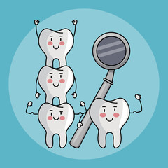 Dental care cartoons
