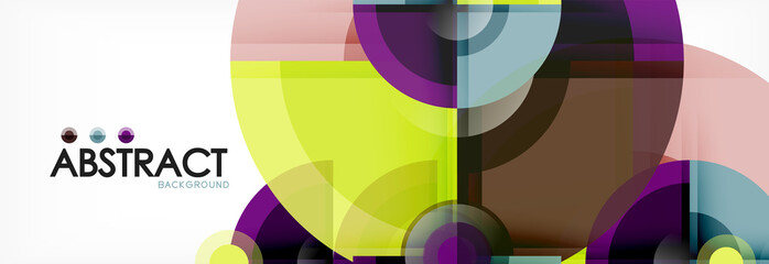 Obraz premium Vector fantastic circle modern geometric background template