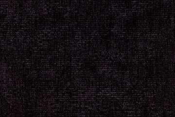 Black background from soft textile material. Fabric with natural texture