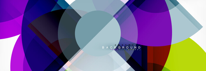 Fototapeta premium Vector fantastic circle modern geometric background template