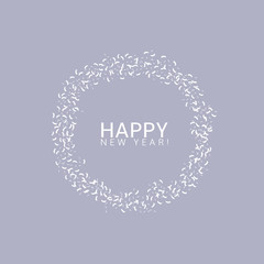 Happy New year label
