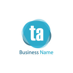 Initial Letter TA Logo Template Design