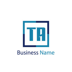 Initial Letter TA Logo Template Design