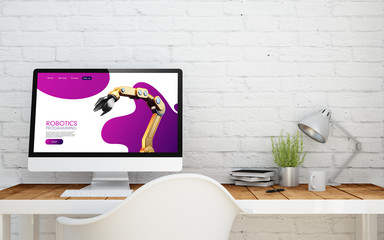 briks studio with copyspace robotics