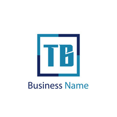 Initial Letter TB Logo Template Design