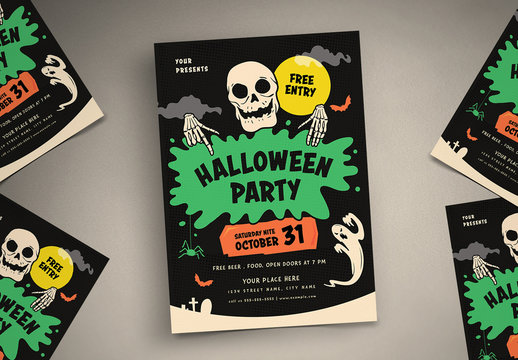 Halloween Party Flyer Layout