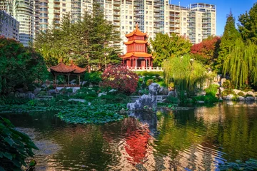 Gordijnen Chinese Tuin van Vriendschap in Sydney, Australië © daboost