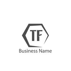 Initial Letter TF Logo Template Design