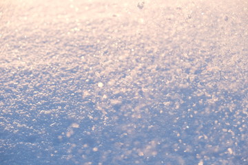 Obraz premium Beautiful abstract snow background. snowy surface. Close up. soft selective focus