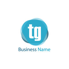 Initial Letter TG Logo Template Design