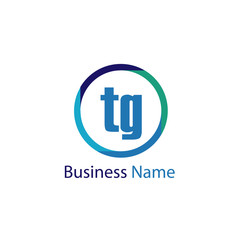 Initial Letter TG Logo Template Design