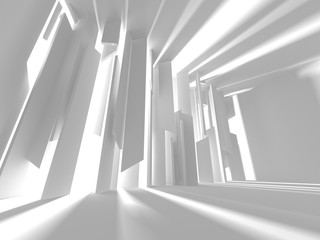 Obraz premium Abstract Modern White Architecture Background