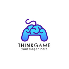 think game icon logo design © DISTROLOGO