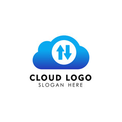 sync cloud tech icon design. cloud vector element