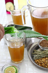 emoliente, traditional peruvian healthy drink