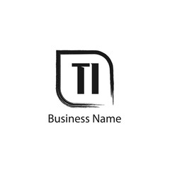 Initial Letter TI Logo Template Design