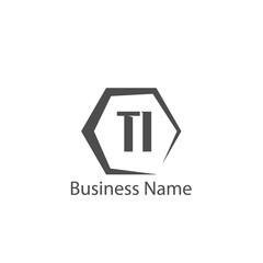 Initial Letter TI Logo Template Design