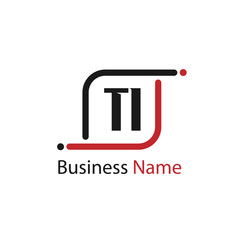 Initial Letter TI Logo Template Design