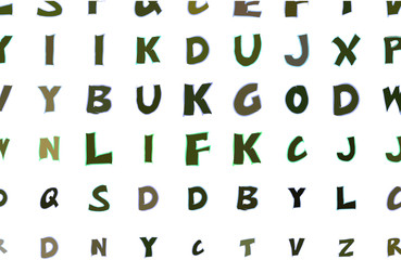 Artistic alphabets letters colorful background abstract. Artwork, backdrop, type & wallpaper.