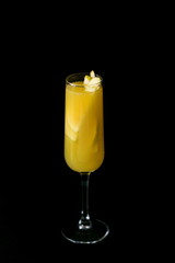 Cocktail italian pear on the dark background