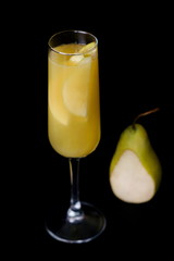 Cocktail italian pear on the dark background