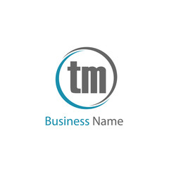 Initial Letter TM Logo Template Design