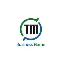 Initial Letter TM Logo Template Design