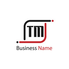 Initial Letter TM Logo Template Design