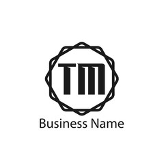 Fototapeta premium Initial Letter TM Logo Template Design