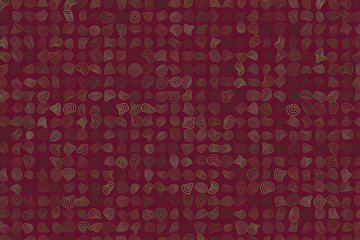 Abstract geometric background with rounded shapes. Illustration, details, backdrop & pattern.