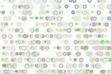 Circles or ellipses, abstract geometric background pattern. Bubbles, drawing, creative & details.