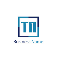 Initial Letter TN Logo Template Design