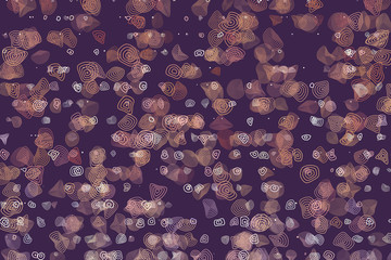 Abstract colored geometric rounded shapes. Web, effect, template & drawing.