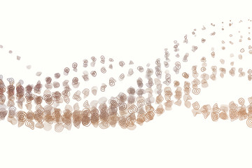 Rounded shapes, abstract geometric background pattern. Template, decoration, digital & texture.