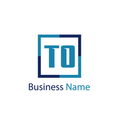 Obraz premium Initial Letter TO Logo Template Design