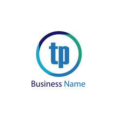 Initial Letter TP Logo Template Design