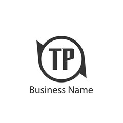Initial Letter TP Logo Template Design