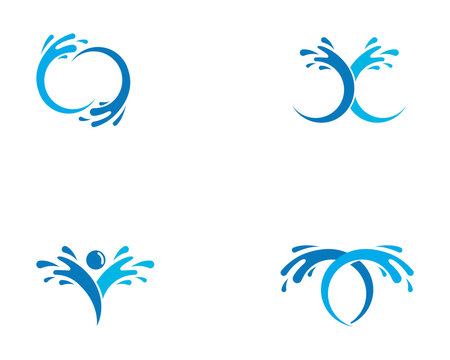 Water Wave Spash Symbol And Icon Logo