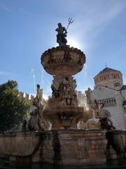 fontana nettuno Trento acqua opera d'arte architettura 