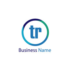 Initial Letter TR Logo Template Design